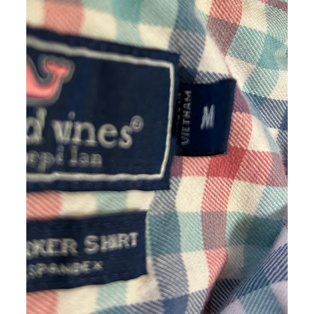 Vineyard Vines‎ Shirt Bundle/2 Mens M Multicolor Plaid Tucker & Sailboat Polo - Picture 9 of 16
